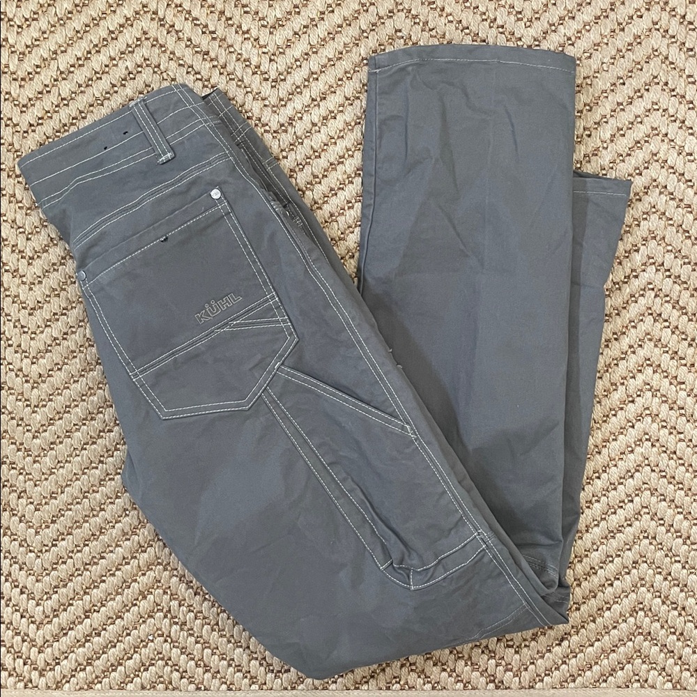 Kuhl - Rebel Saddle Stitched Thick Outdoor Pants - Grey - 30x32